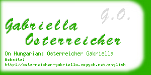 gabriella osterreicher business card